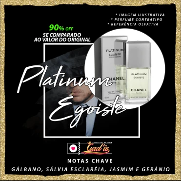 Perfume Similar Gadis 111 Inspirado em Platinum Egoiste Contratipo